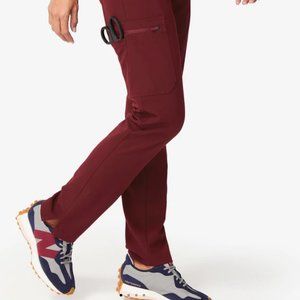 Burgundy Yola Skinny FIGS Scrub pants XS TALL